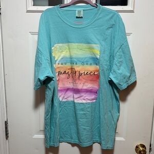 Comfort Colors Aqua God's Masterpiece Tee
